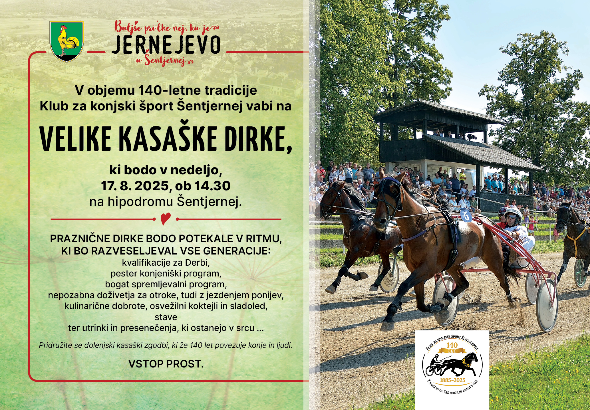 OBCINA_SENTJERNEJ_Jernejevo_2025_Kasaske_dirke_OGLAS_210x146mm